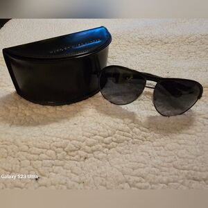 Marc Jacobs Black Aviator Sunglasses with Case